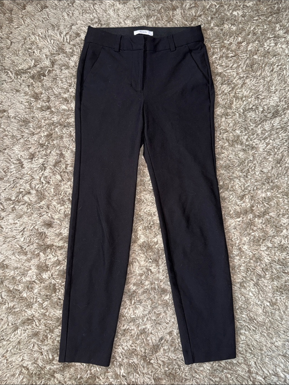Ricki's Black Straight Leg Work Pants Tailored Trousers